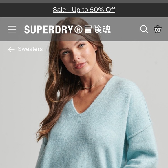 Superdry Light Gray Sweater - Picture 5 of 6